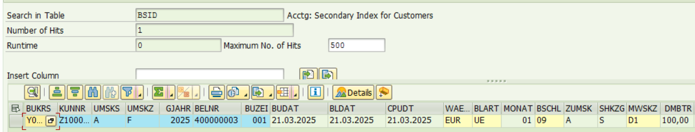 Screenshot BSID